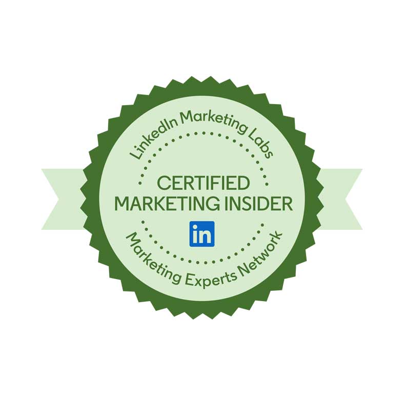 linkedin ads zertifikat certified marketing insider logo