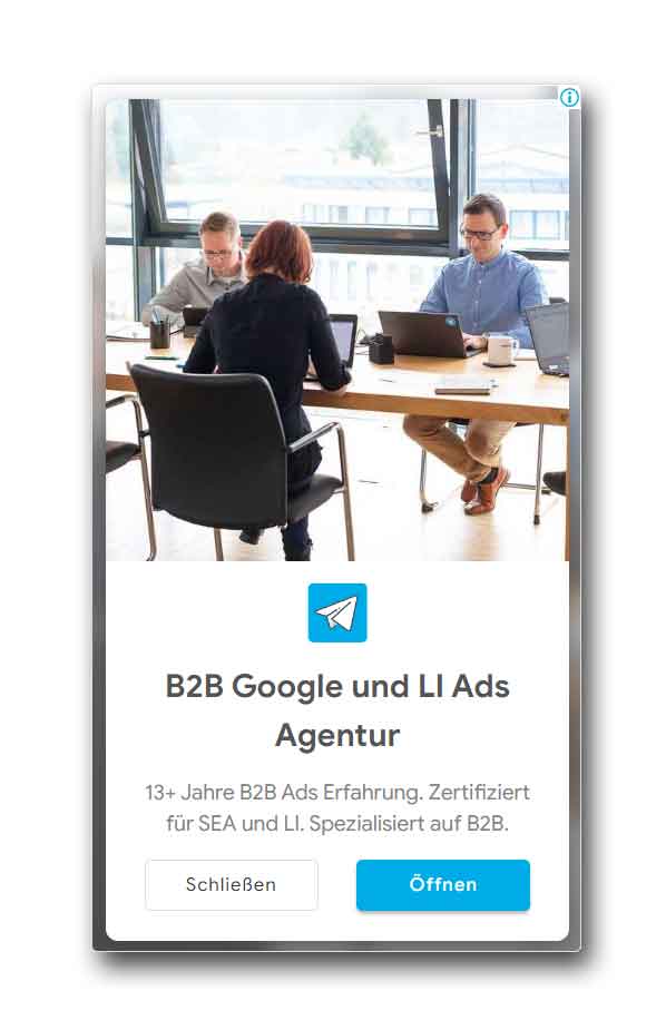 google ads displayanzeige für remakreting