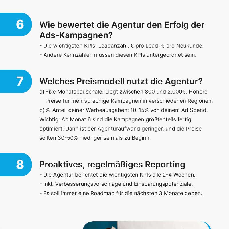 google ads agentursuche preise