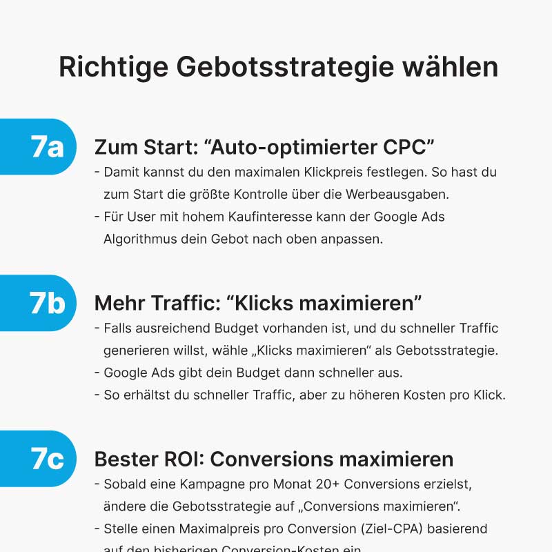 google ads budget guide gebotsstrategie